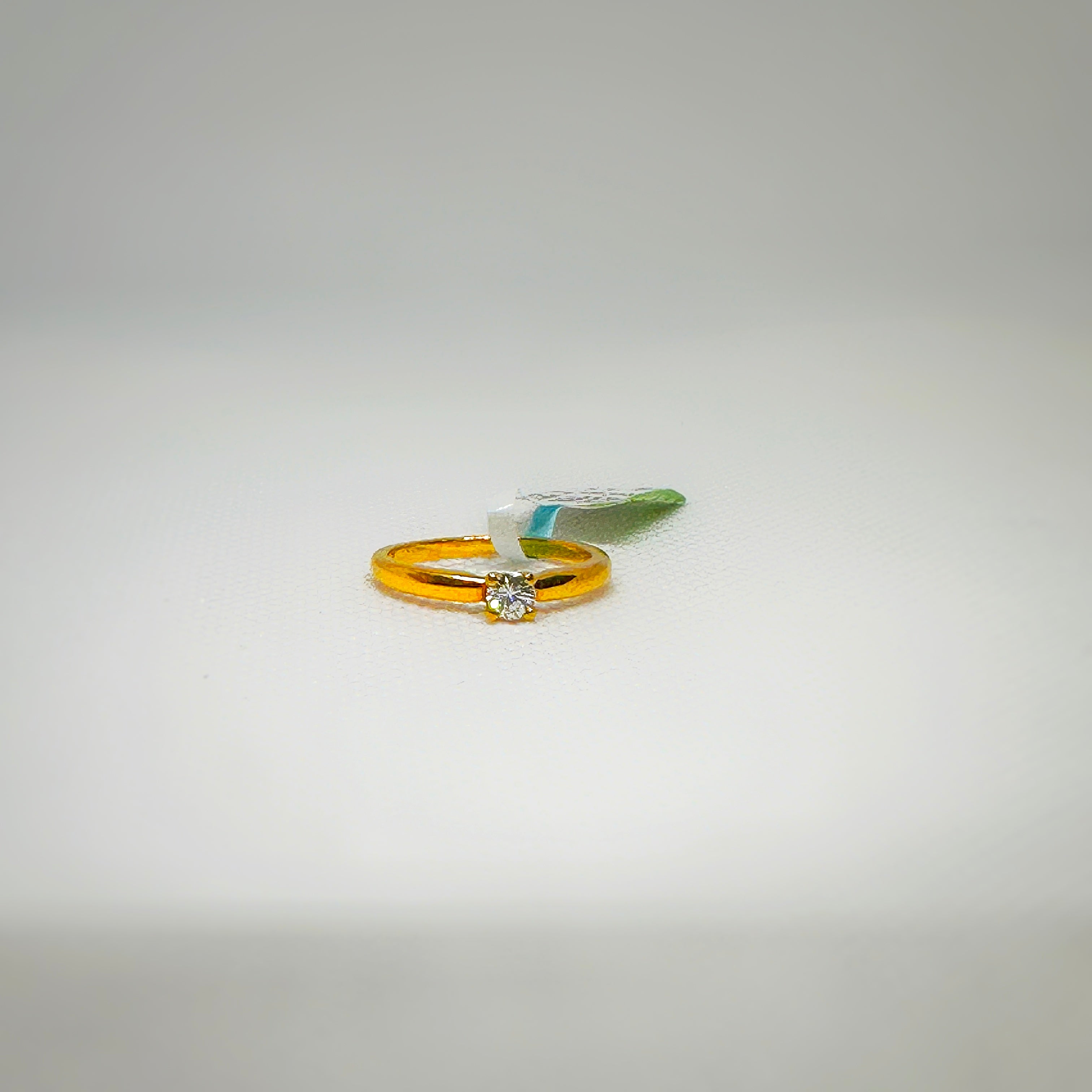 NOOR- Minimalistic Diamond Gold Ring